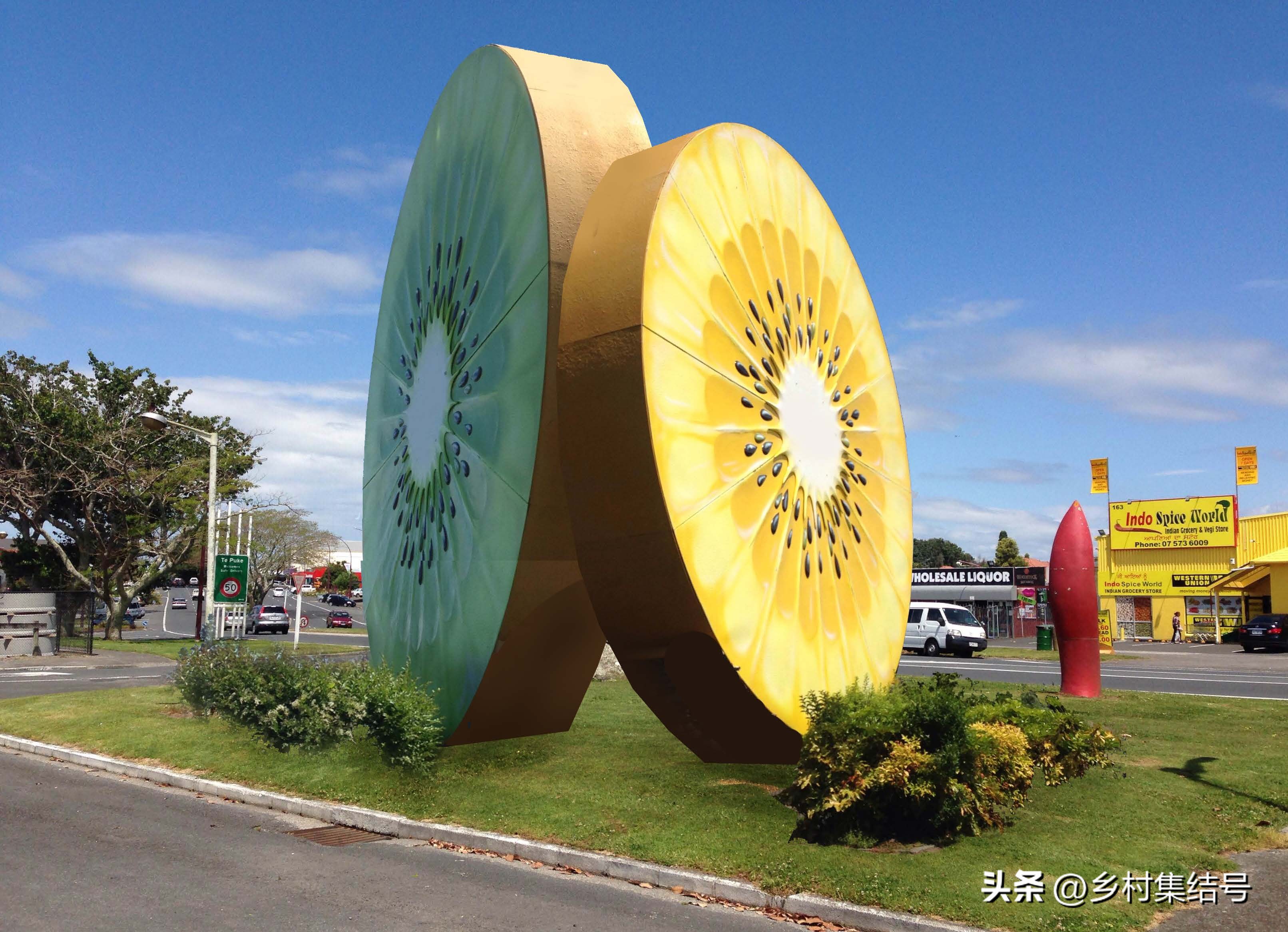 奇异果之都蒂普基地形图,新西兰奇异果小镇蒂普基