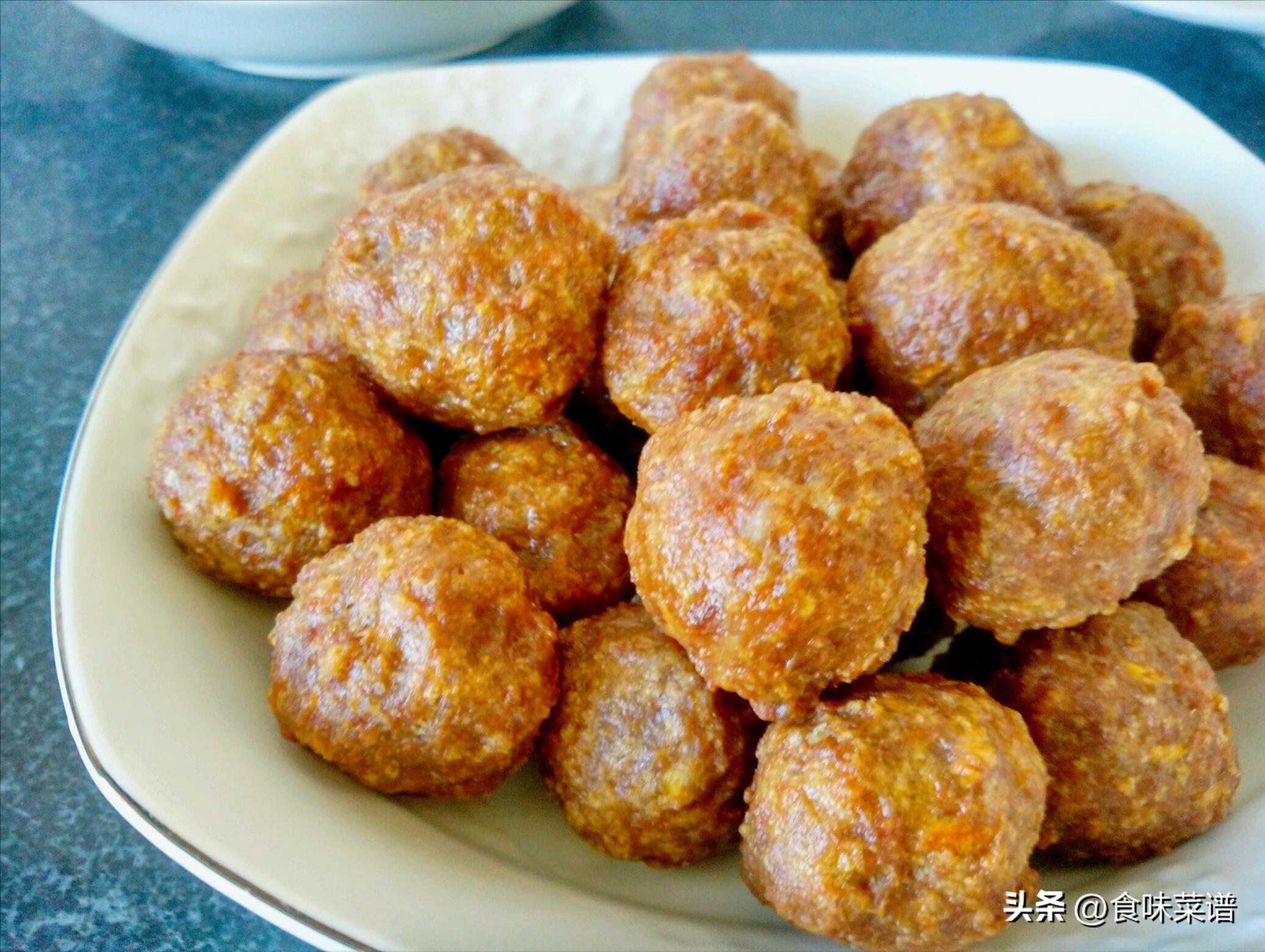 年夜饭必吃的团圆丸子,年夜饭美味蒸肉丸子做法