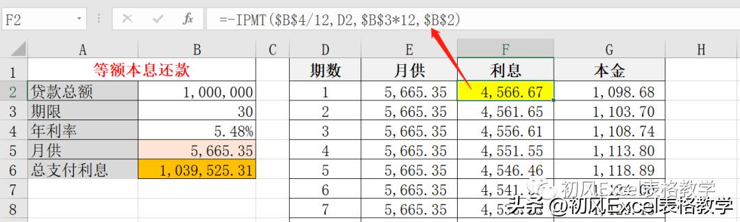 excel房贷计算公式大全最新,excel计算房贷款总数公式