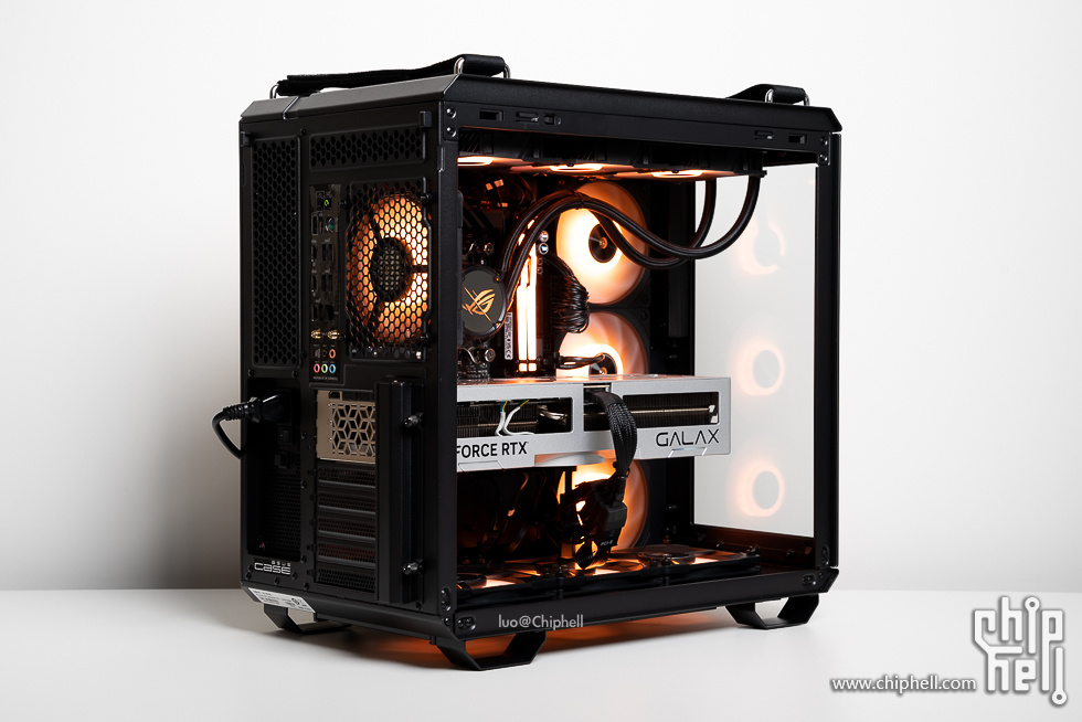 华硕tufgaminggt502弹药库白色,华硕gt502机箱黑橙搭配