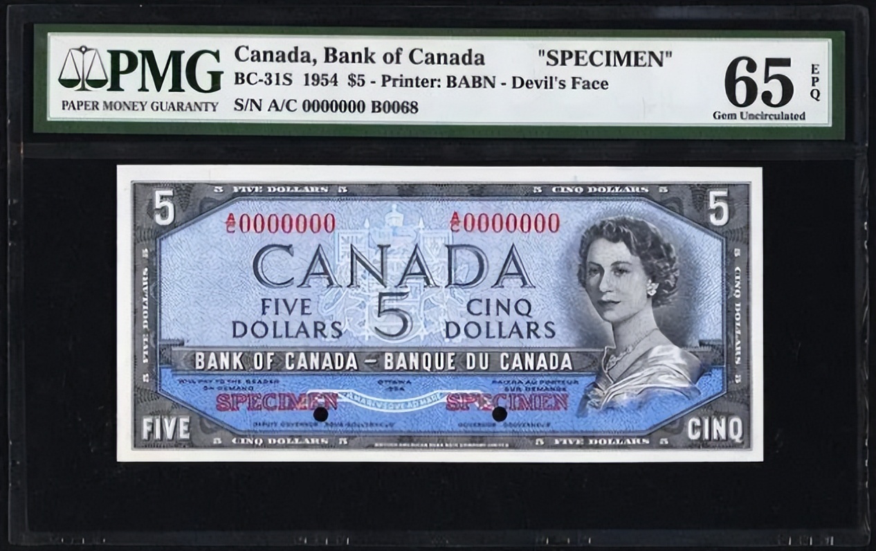 加拿大最大的纸币面额是多少,加拿大纸币2001版的介绍