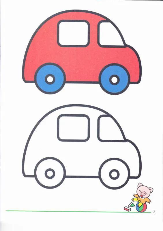 小班简笔画涂色,小班涂色素材怎么打印