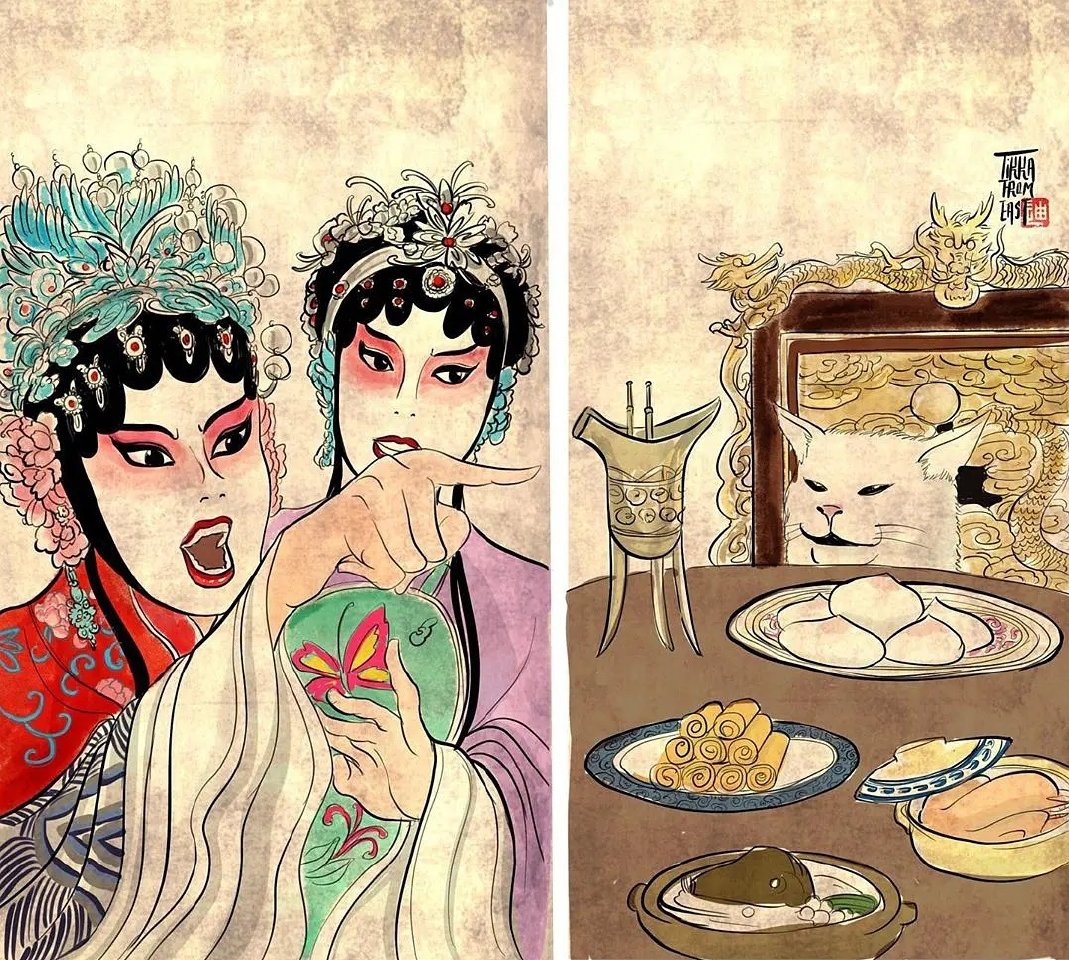 魔改“女子指猫”表情包，手办模拟太搞笑，还有反客为主的操作？