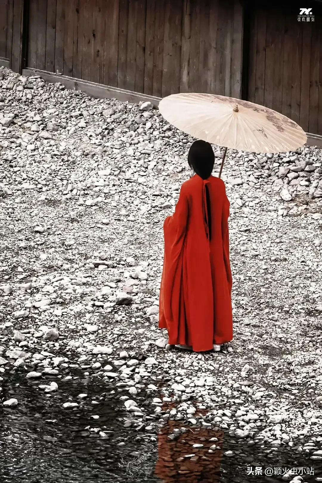 赵丽颖红黑古装女侠造型好惊艳,赵丽颖国风写真东方柔情气质温婉