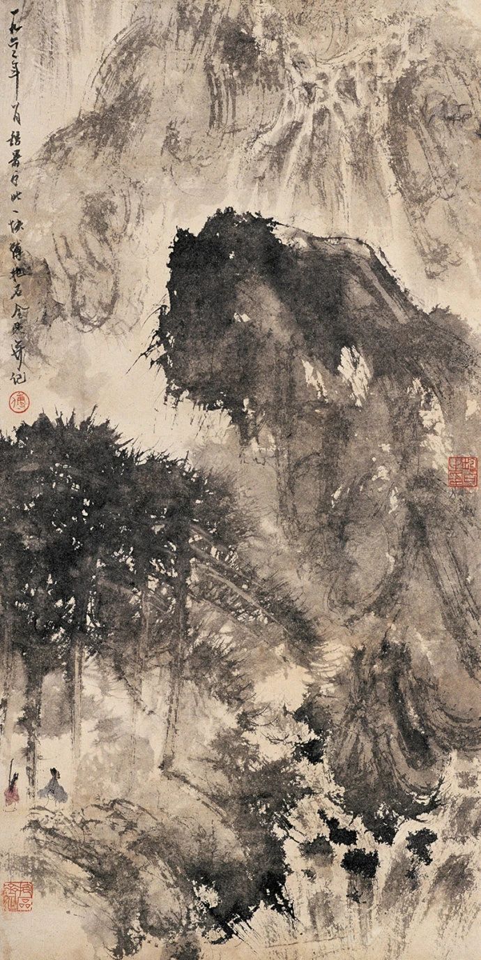 傅抱石山水画100幅欣赏,傅抱石山水画100幅高清图欣赏