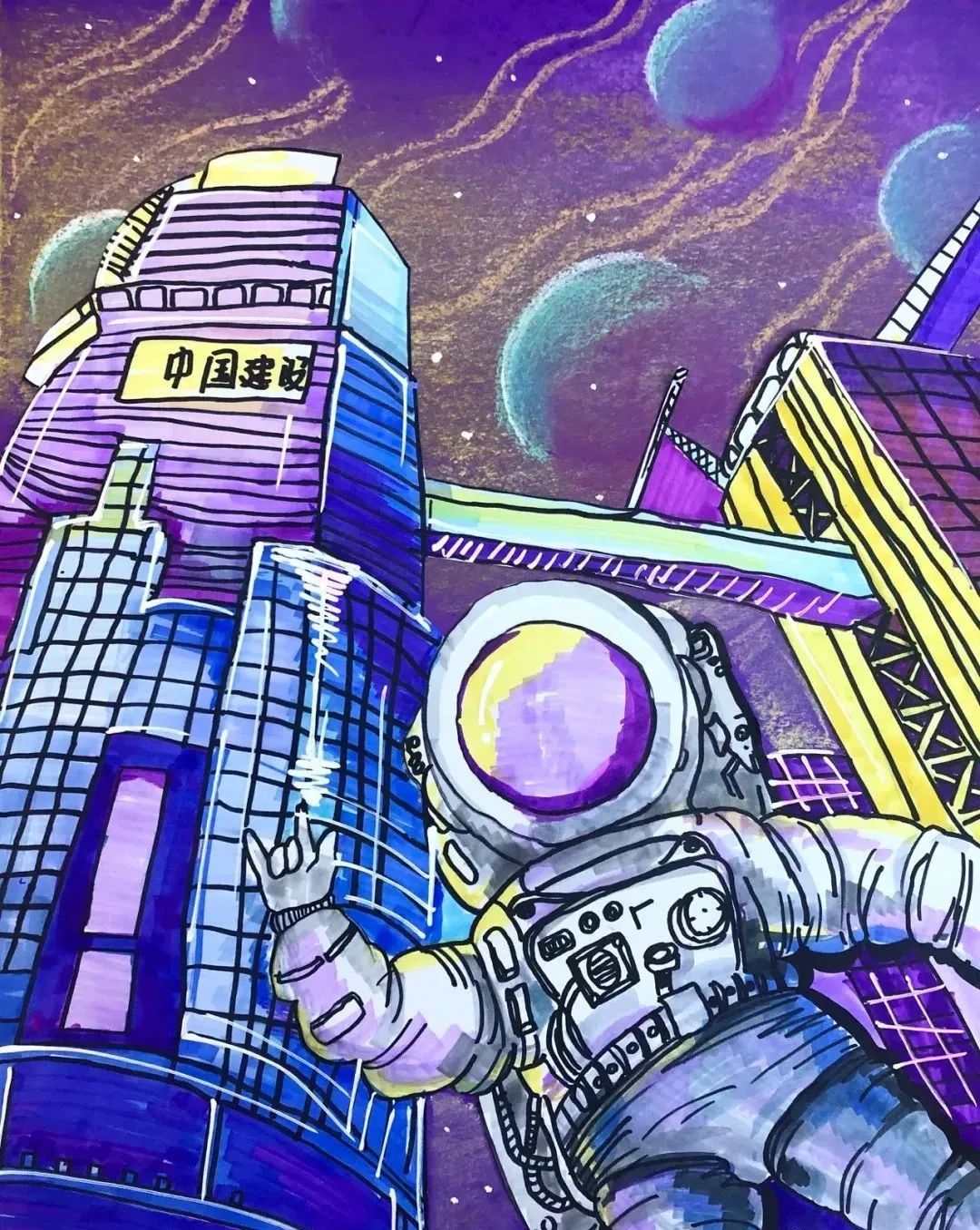 科幻画大全让科学插上艺术的翅膀,插上梦想的翅膀科幻画