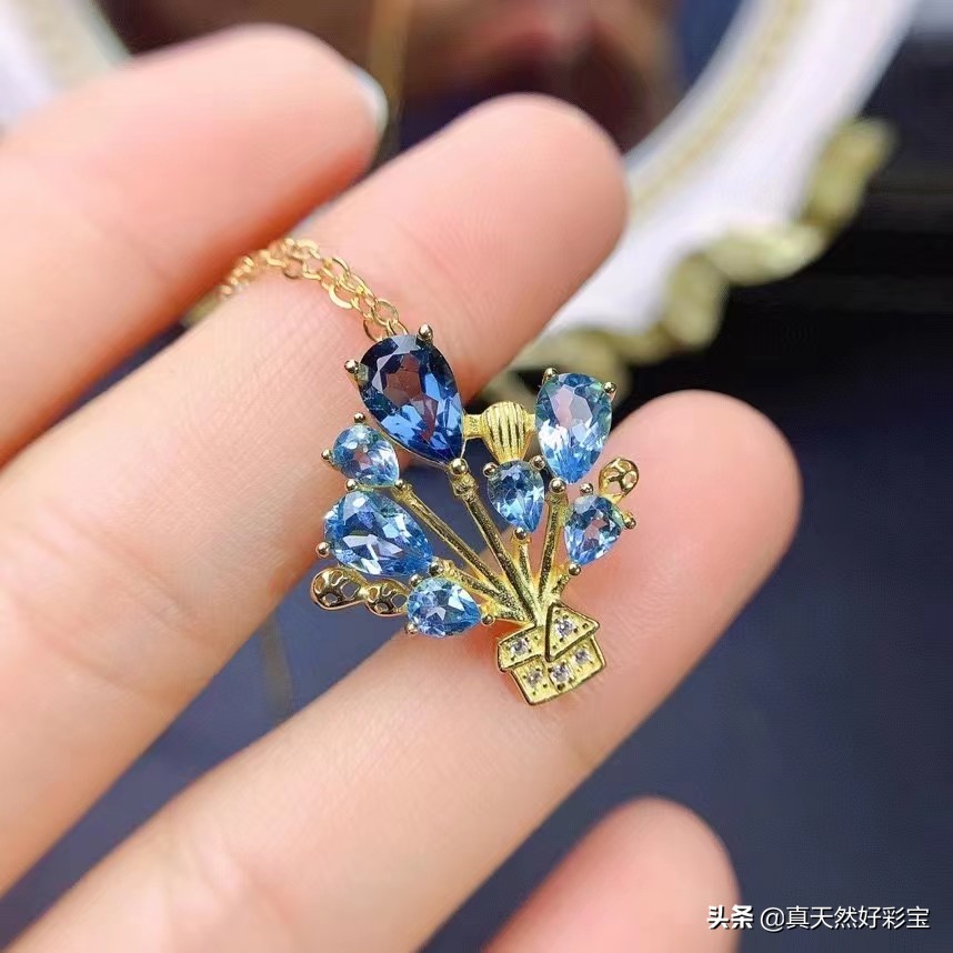 s925银粉托帕石吊坠,s925镶粉红托帕石吊坠报价