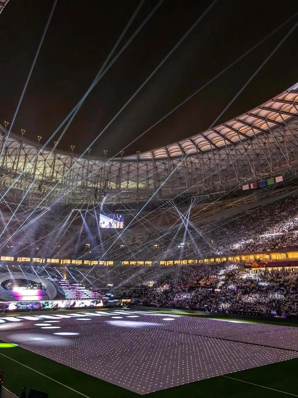 卡塔尔世界杯体育场,卡塔尔世界杯开幕式回看