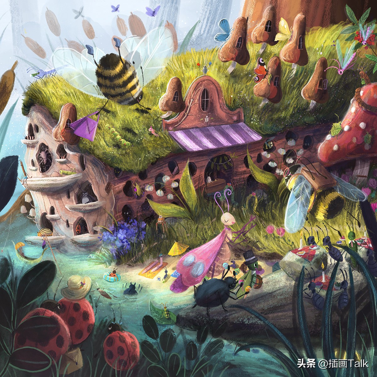 波兰插画师annarudak的所有画作,法国插画师插画作品