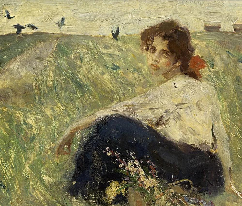 何多苓俄罗斯写生油画,何多苓油画2007