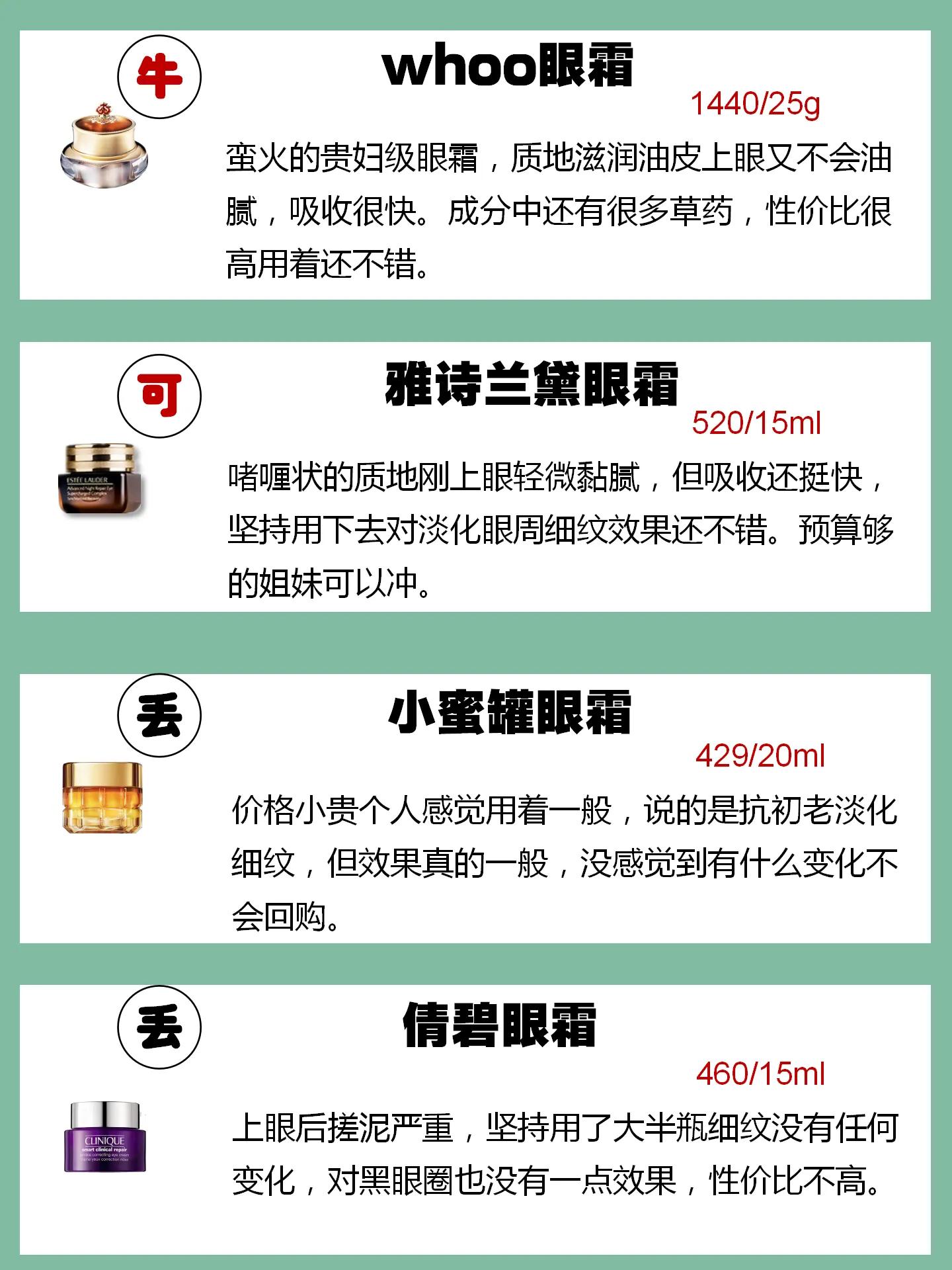 学生党平价爱用化妆品,40-50岁最适合的平价眼霜欧莱雅