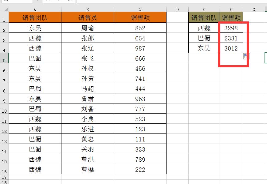 Excel——SUMIF条件求和函数解析及应用实例