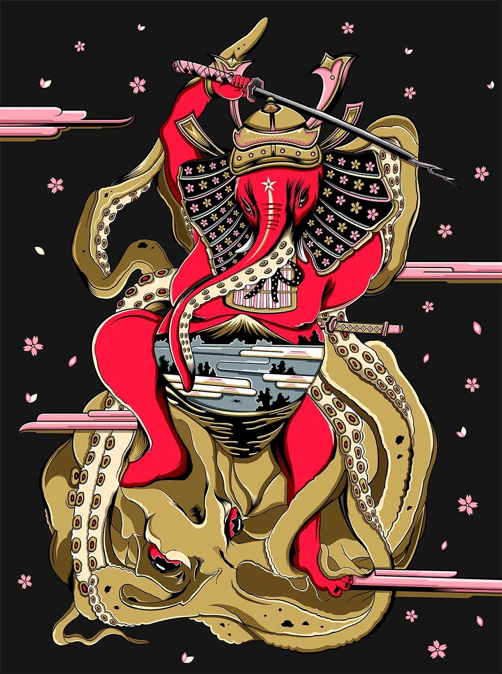 KzengJiang：连接传统与现代间的“东方浮世绘”「中国风艺术家」