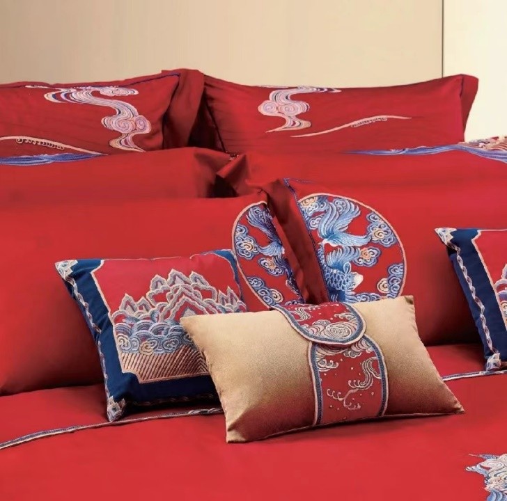 水星家纺婚庆高端四件套最新款,水星家纺婚庆四件套最新款