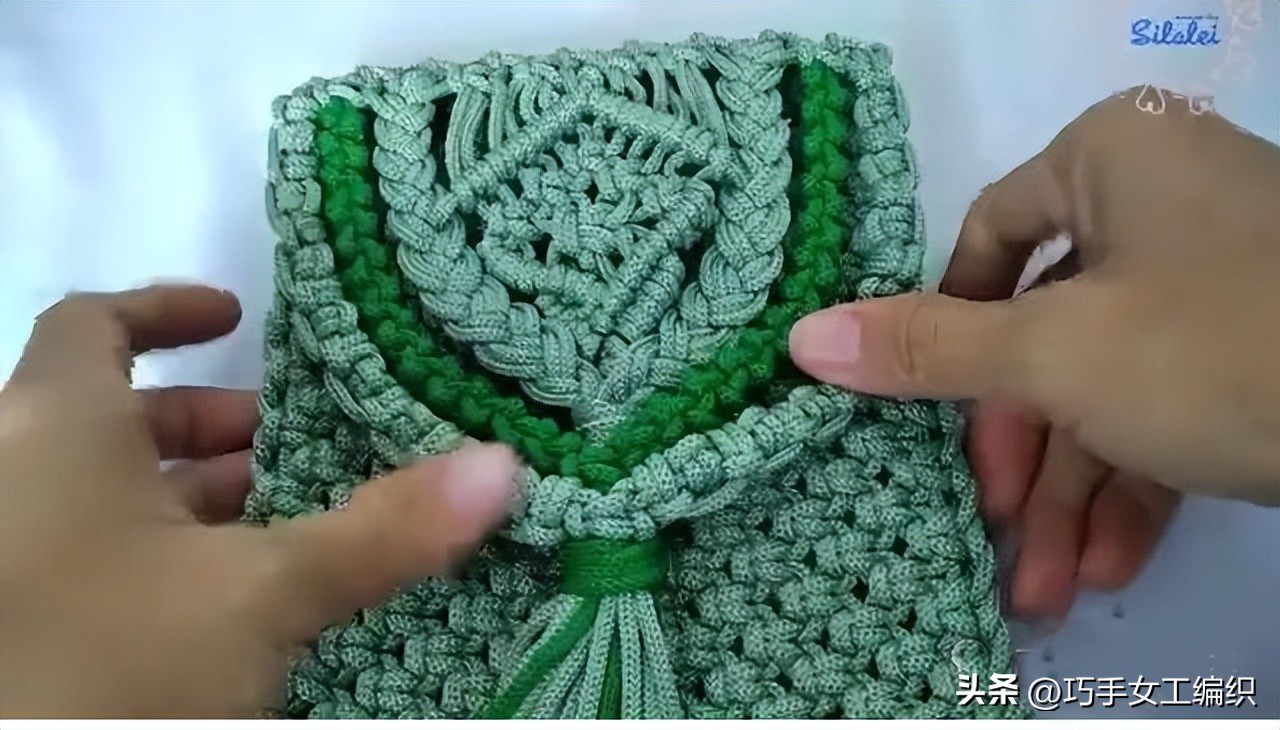 自己用绳子编一个东西,绳子编小包教程