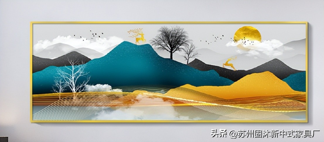 原木家具新中式空间,小户型全套原木家具风格