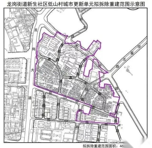 深圳龙岗低山村旧改光大,坪地低山村旧改