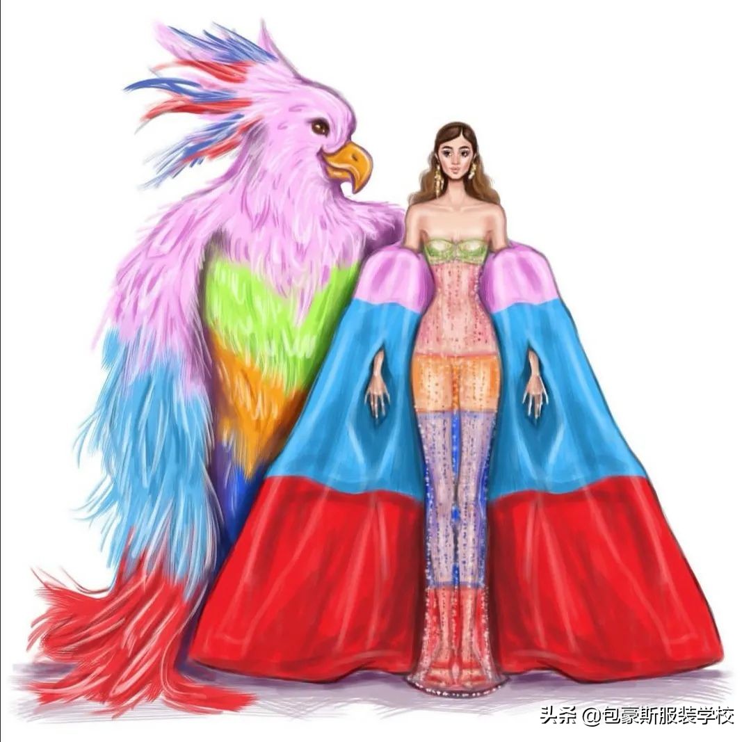 国际时尚插画师插画作品欣赏图文,创意插画古埃及