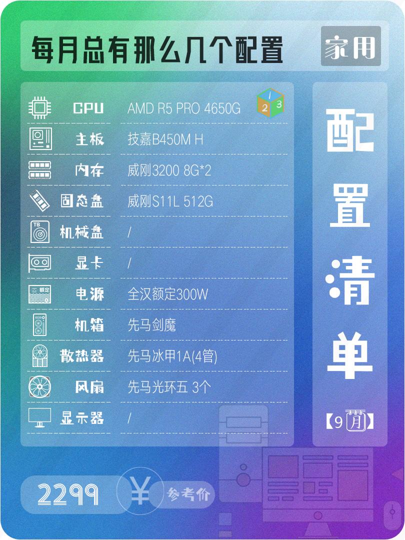9月电脑组装配置推荐,大一新生是选笔记本还是台式电脑