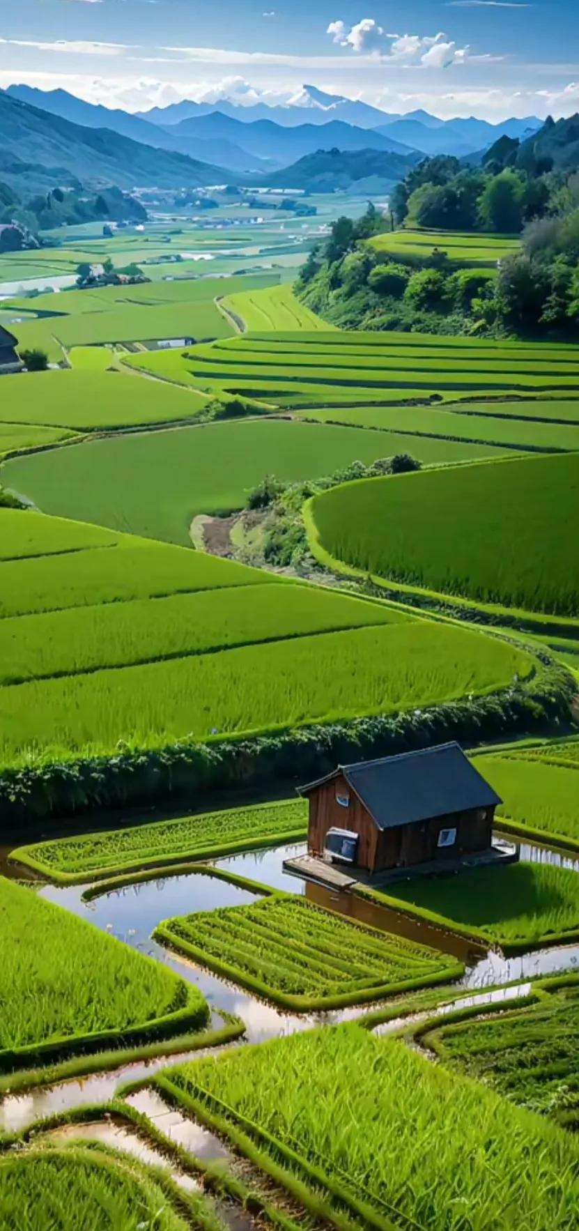 赏田园风光图片,美在深秋田园风光图片