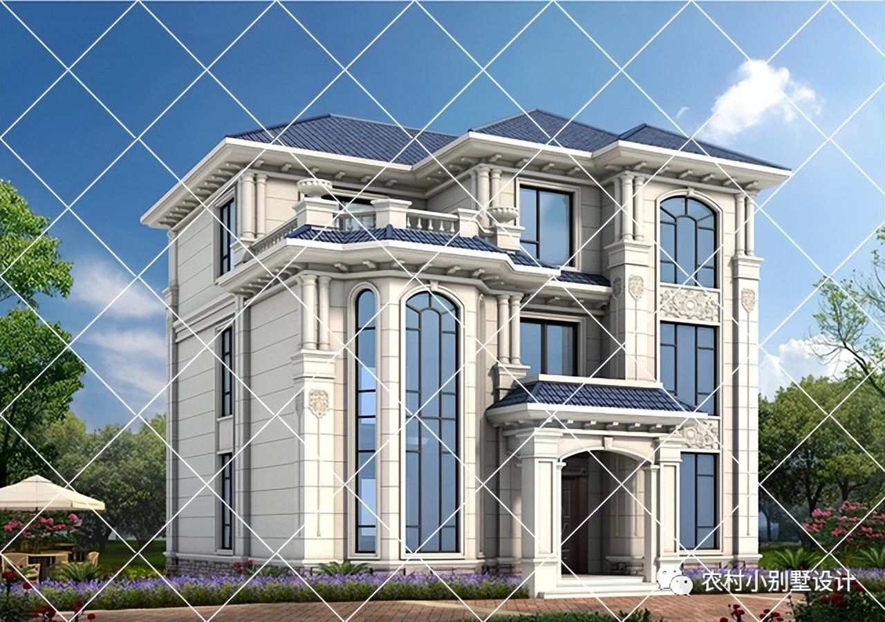 欧式别墅三层半设计及图纸大全,100平米三层别墅欧式全套设计图纸