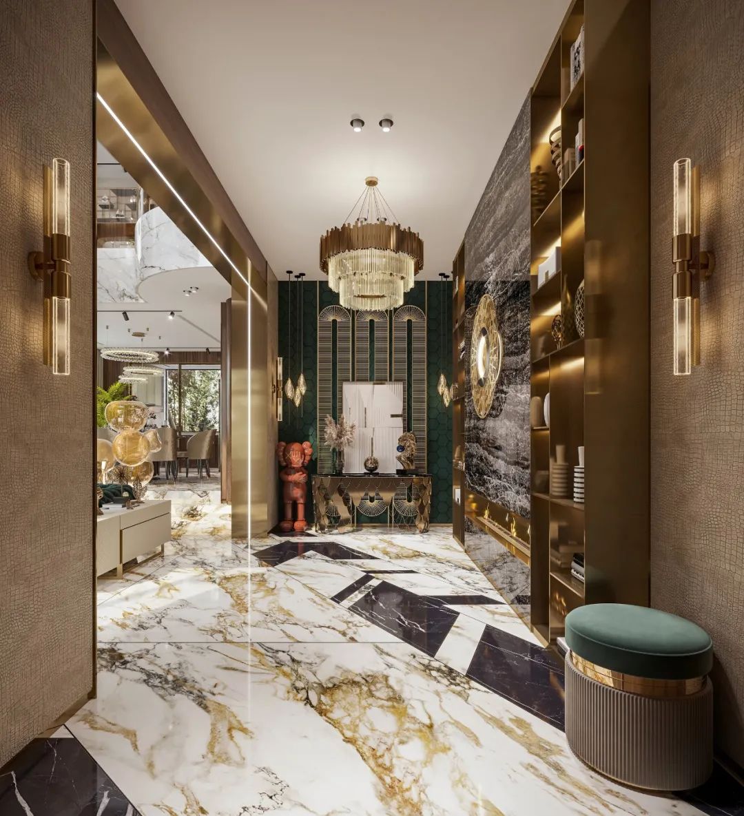 大理石打造的极致轻奢尽显高级 (顶级奢华欧式石材风格)