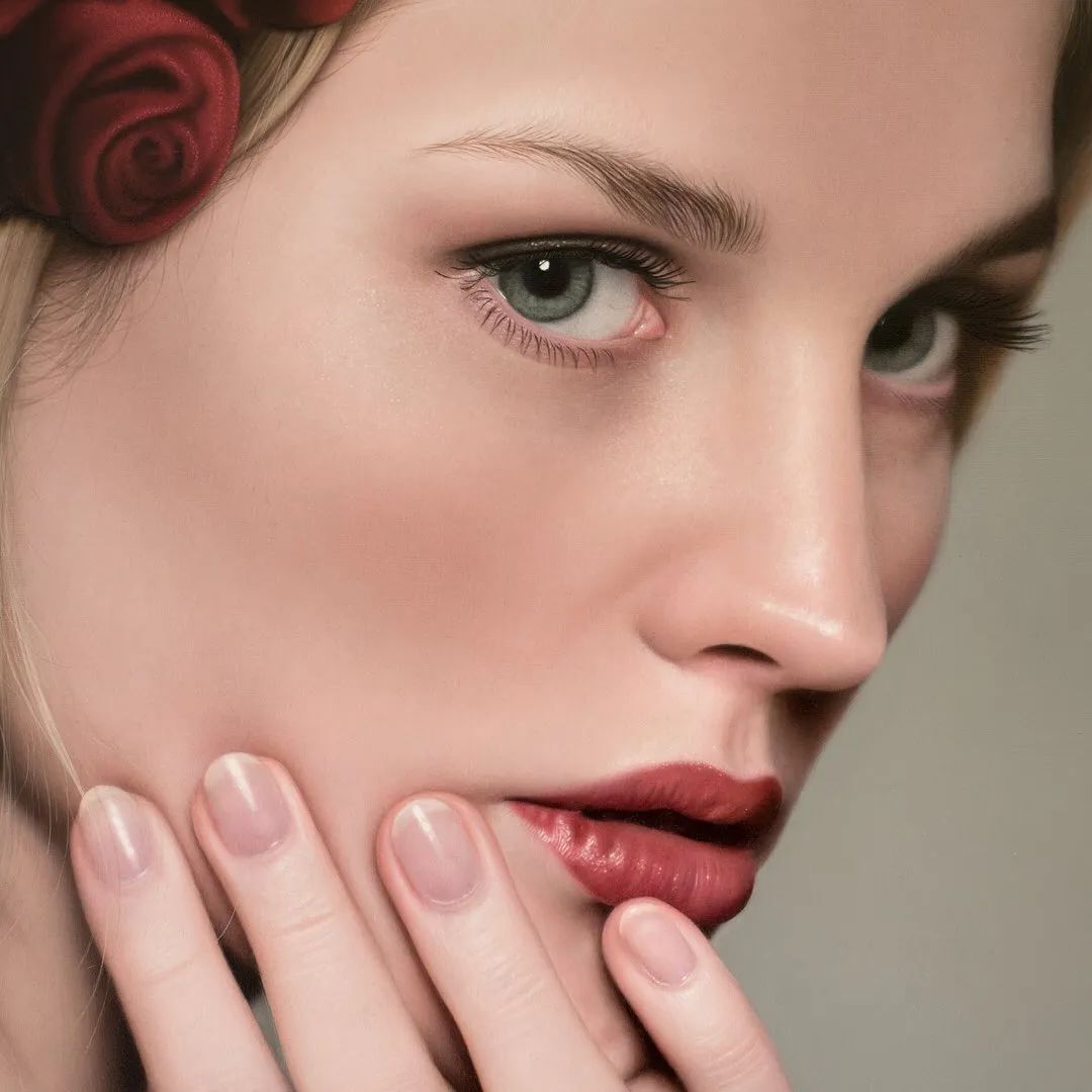 冷军最出名的5张女性肖像画,冷军画少女图