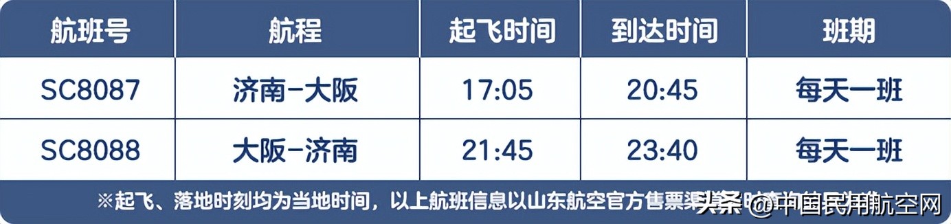 山航厦门有哪几条航线,山航济南直飞日本