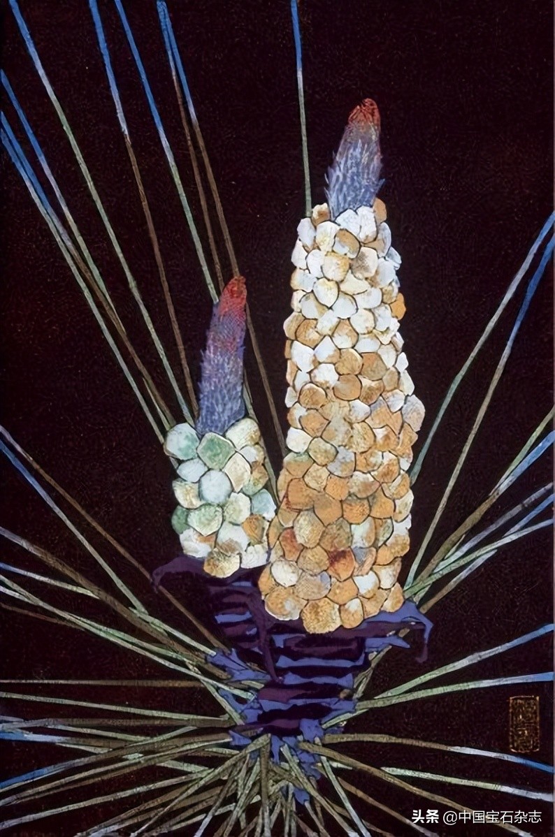 宝石微尘皆入笔湘女唐音写婵娟——观唐婵的工笔重彩绘画