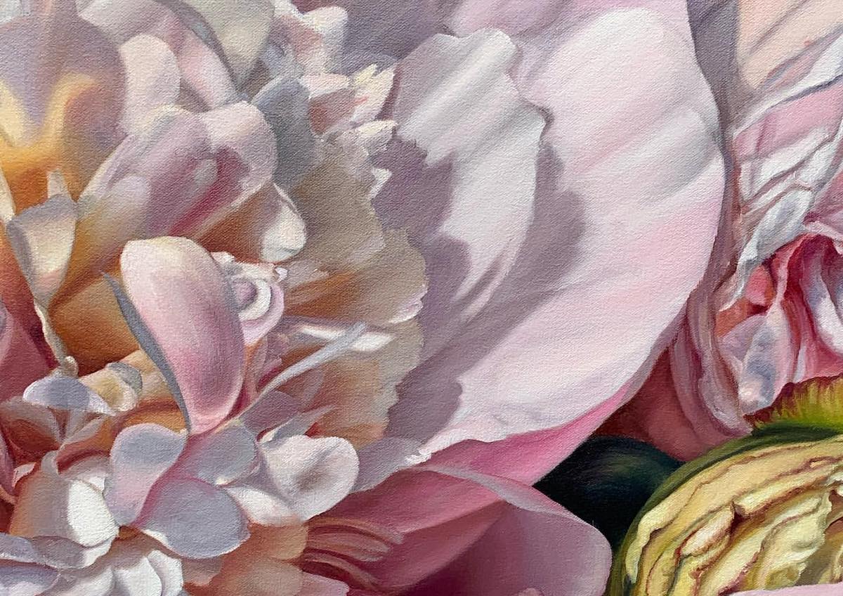 精致细腻的现实主义花卉油画byMariaMartaMorelli