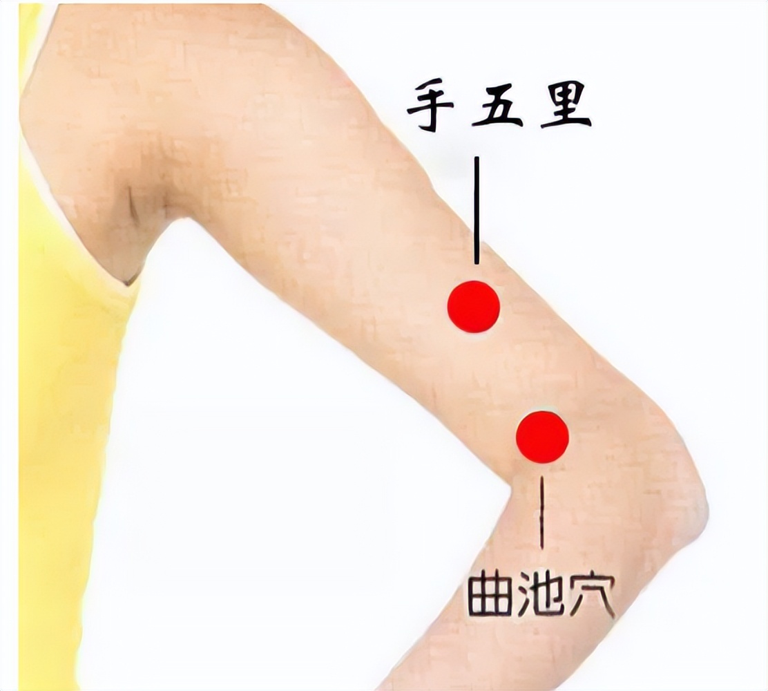 手五里——调理“肩周炎、偏瘫、落枕、嗜睡、颈淋巴结核”穴位
