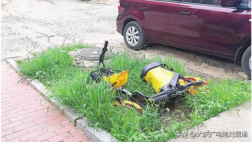 大庆记者街头寻觅共享单车