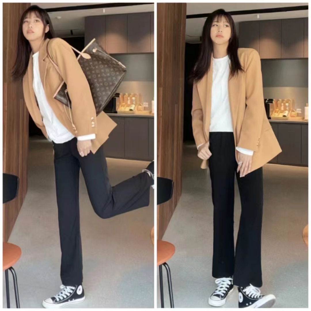 男士卡其色西装配什么裤子好看,卡其色裤子可否搭奶黄色西装