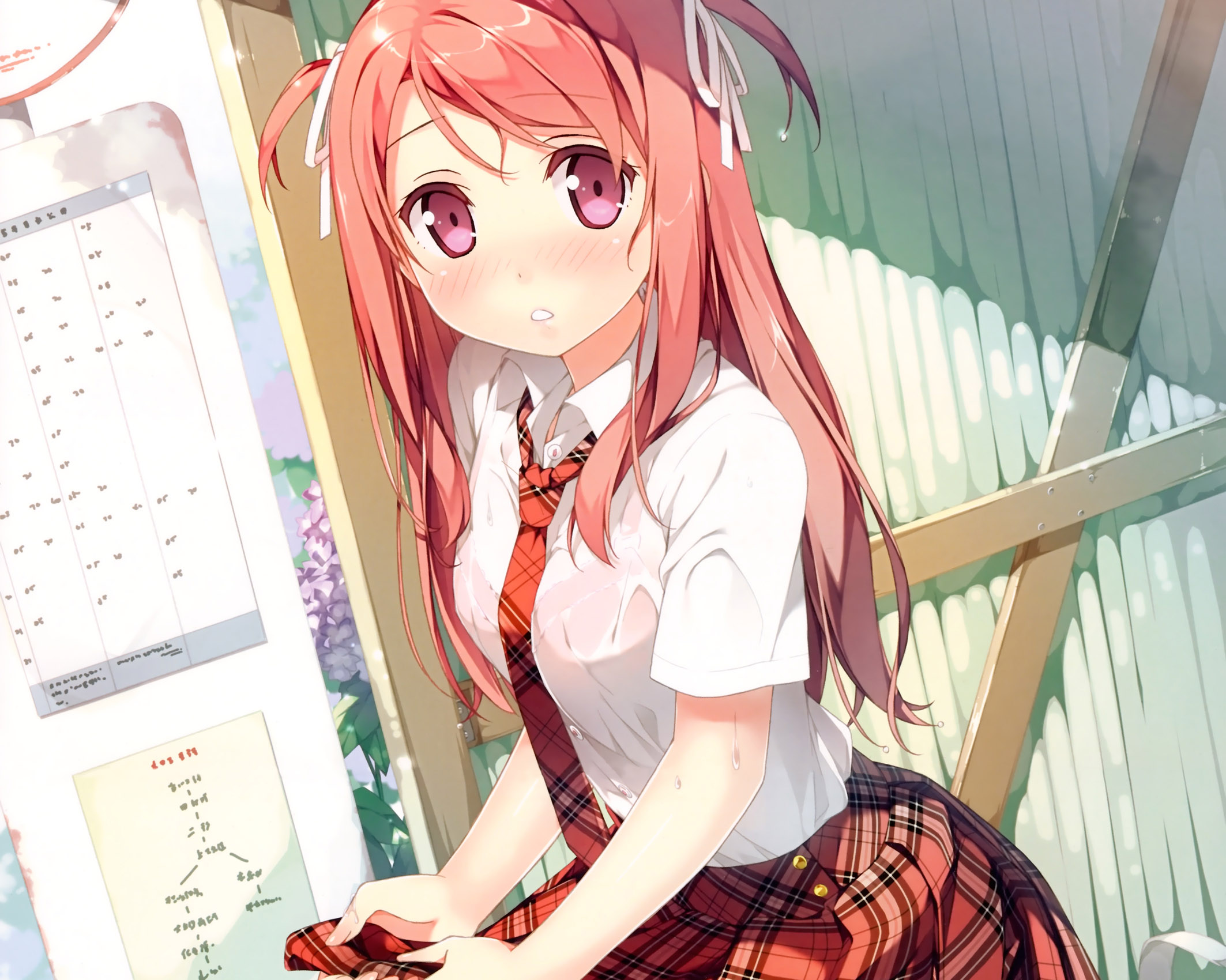 屏保壁纸日漫女二次元,二次元动漫美图水手服壁纸