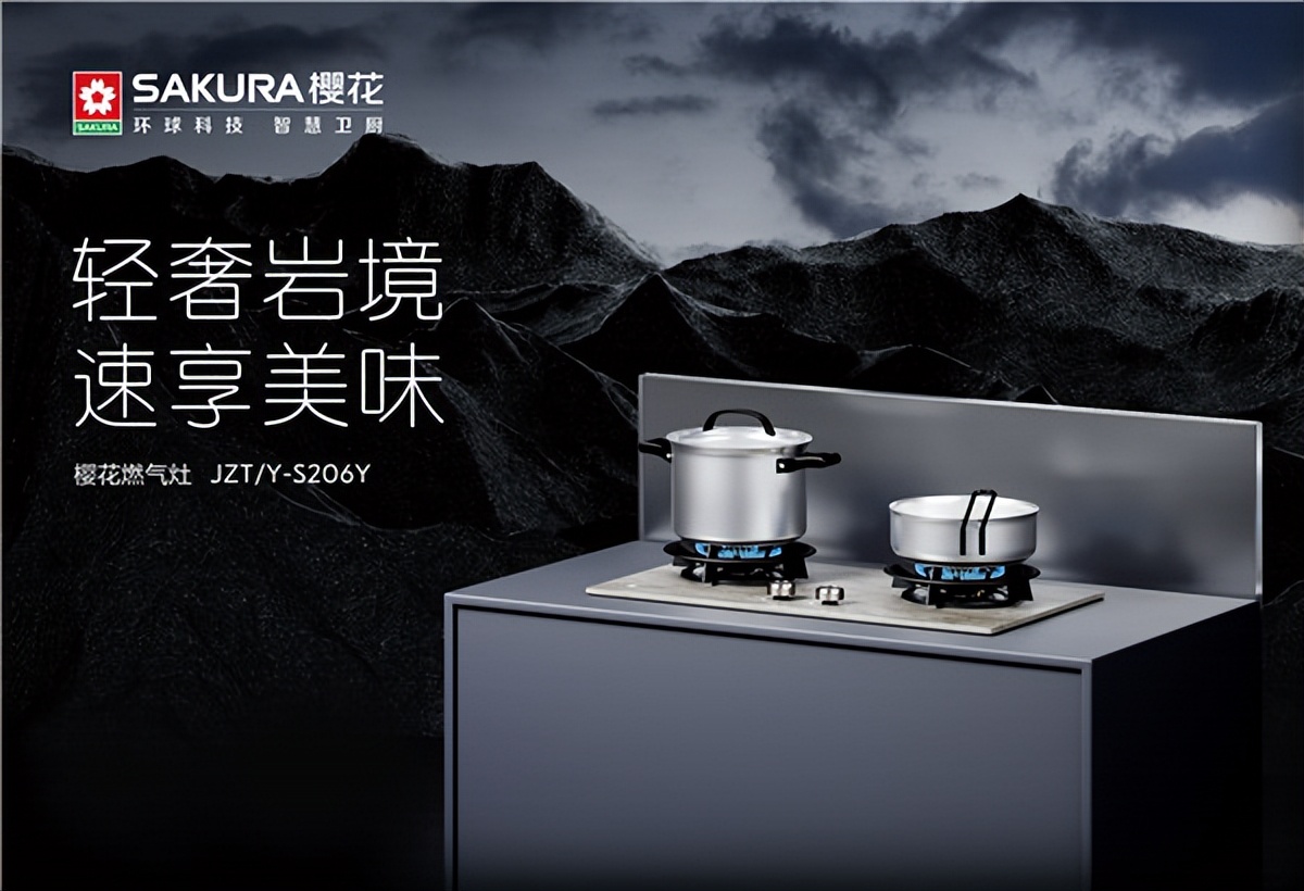 典雅外观实力之选，樱花卫厨岩行套系助力高品质新生活
