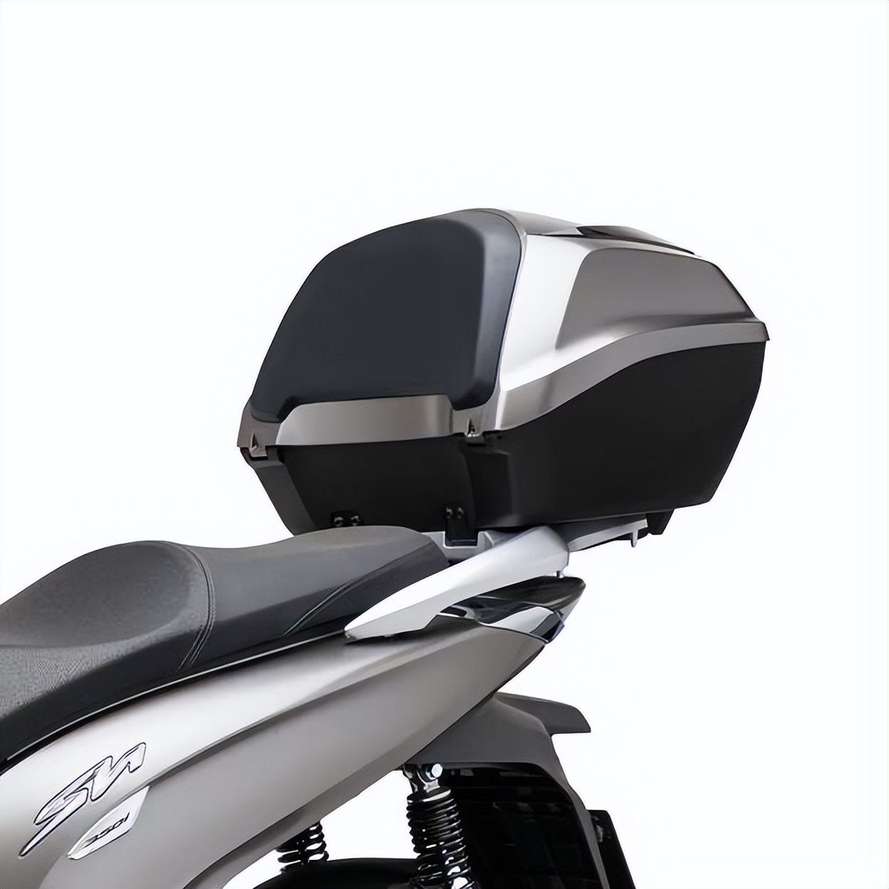 在欧洲畅销的踏板摩托本田SH350I，大踏板中少有的平踏板摩托车型