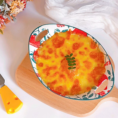 芝士焗红薯香蕉的做法,开边芝士焗红薯