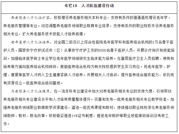 国务院十四五老龄事业发展规划,民政部关于养老服务发展意见