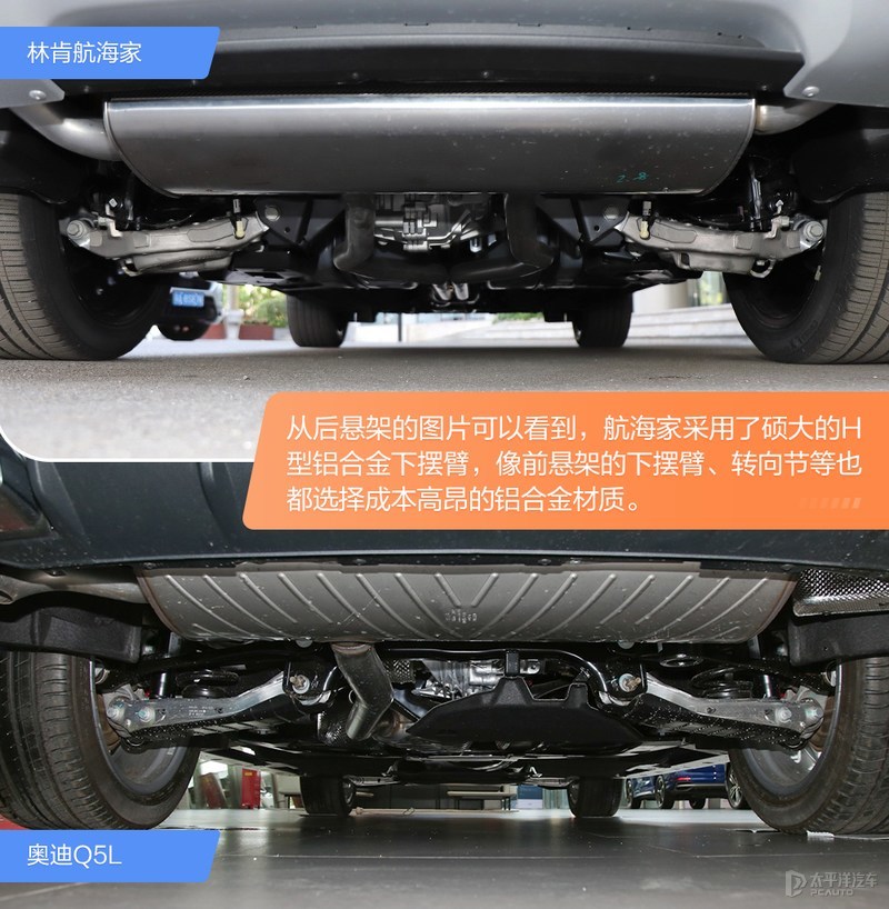 顶配间的较量林肯航海家vs奥迪q5l,林肯航海家对比奥迪q5l