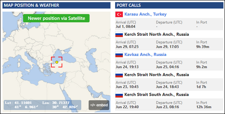 乌称土耳其扣留载乌粮食的俄货船,俄乌冲突以来首艘购粮货船