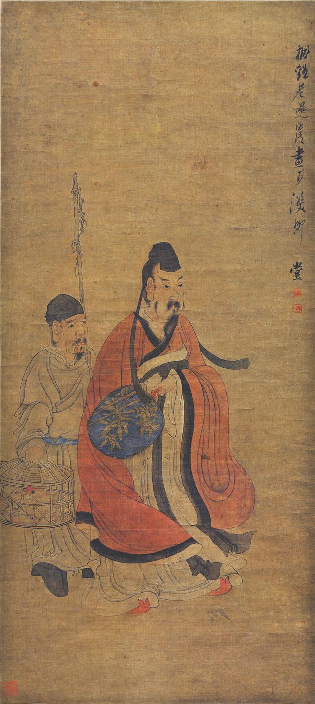 陈洪绶书画长卷作品欣赏,陈洪绶书画印