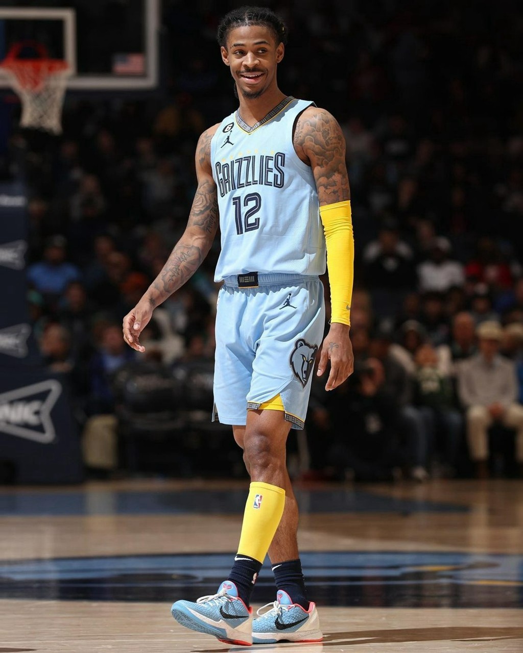 莫兰特个人签名鞋,莫兰特早期logo