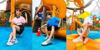 复古猫爪鞋老爹鞋,斐乐老爹经典款女鞋猫爪米白色